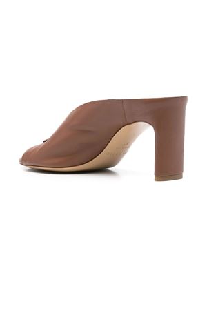 Brown leather mules DEL CARLO | 11725CANNELLA